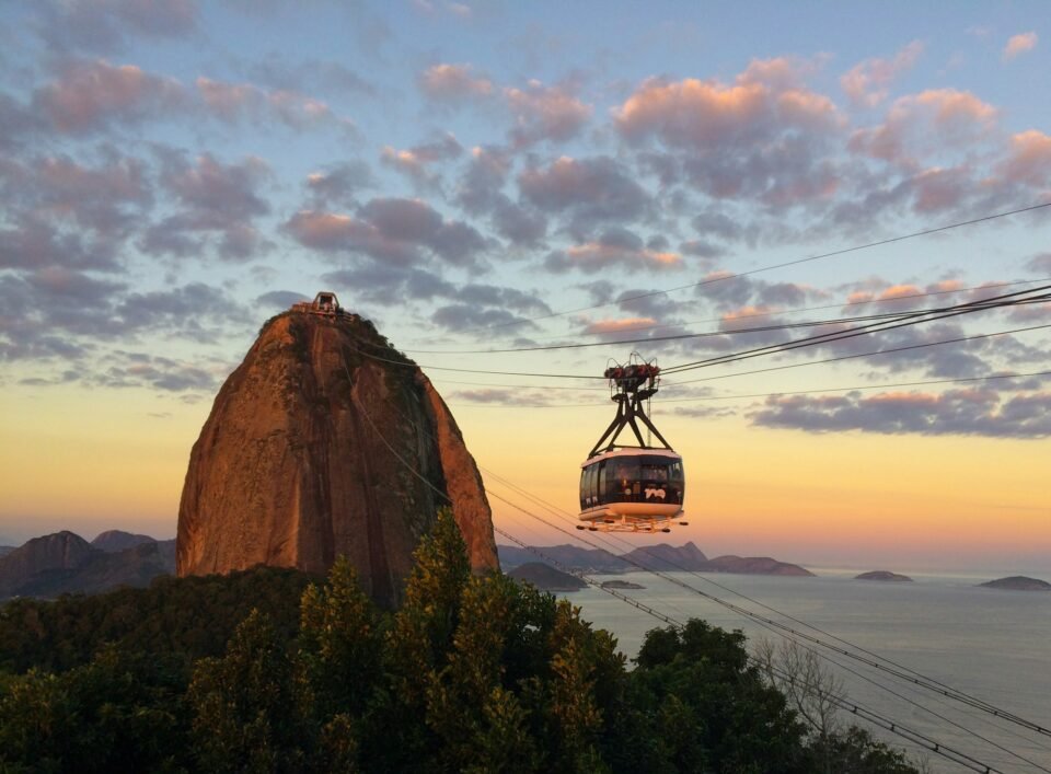 Cable car to Sugarloaf mountain in Rio de Janeiro