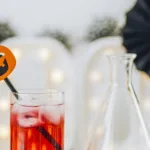 halloween decoration with red drink glass flask 1280x640 1